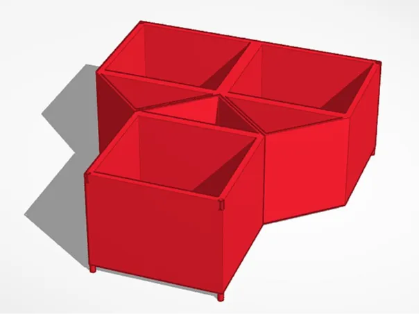 Stackable desk organiser storage