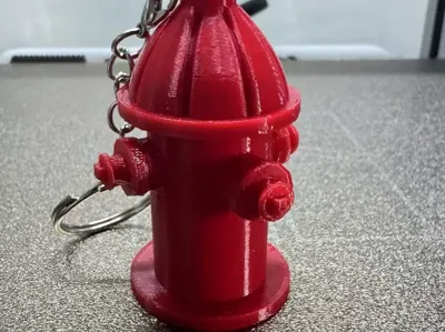 Fire hydrant keychain