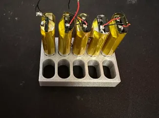 Simple cell holder for LP801437 battery