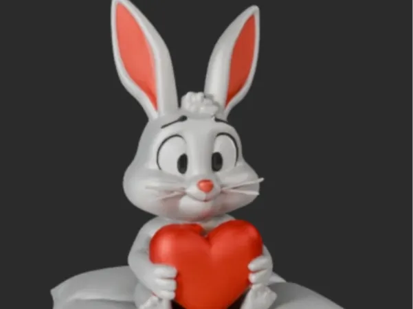 Baby BugsBunny with heart