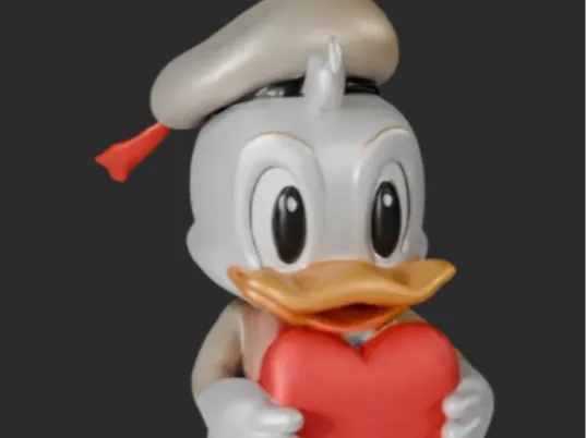 Baby Donald with heart