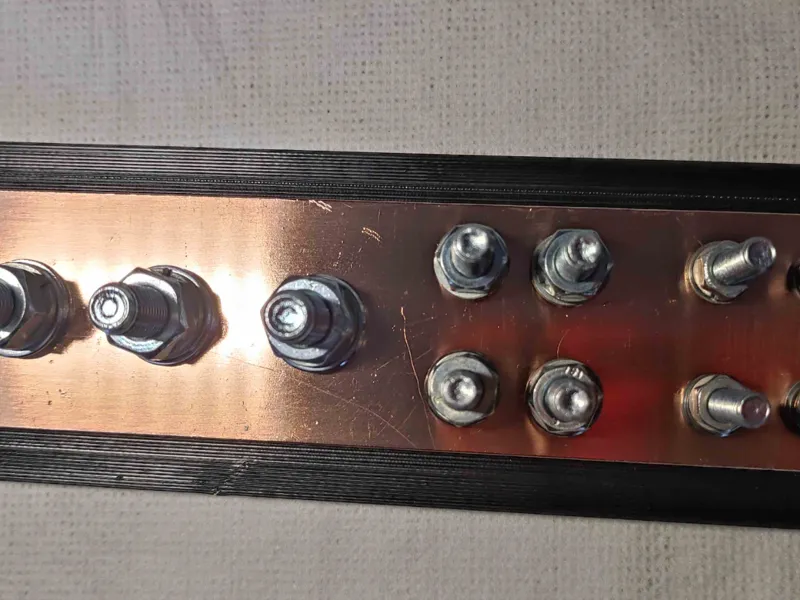 Busbar M5 M6 M8 with cover