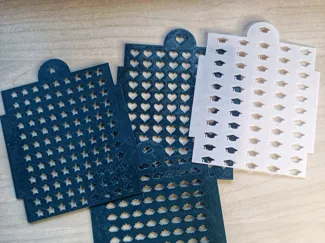 Sprinkle stencil laurea