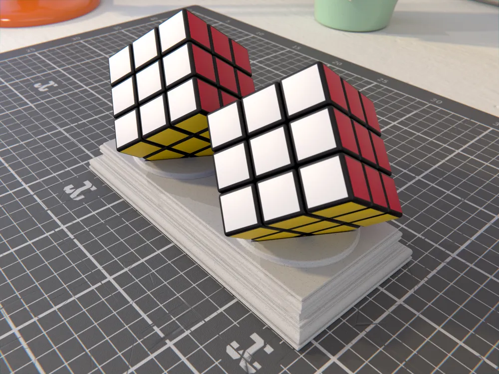 Robik Greek Rubik's Cube Base 2x - Greek Ionic Style by Jose L. González - MakerWorld