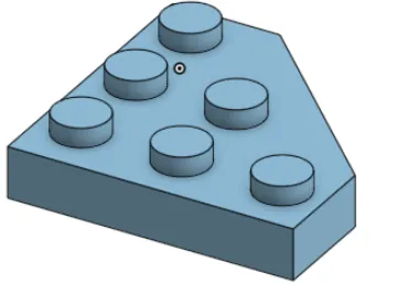 5 stud slanted brick
