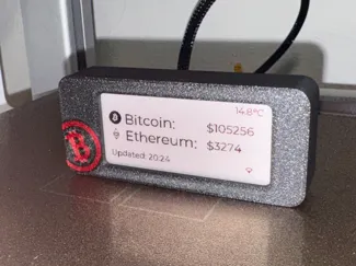 Crypto Ticker with ePaper Display (ESP32-C3) HA