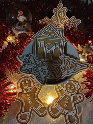 Christmas Gingerbread Ornament Collection