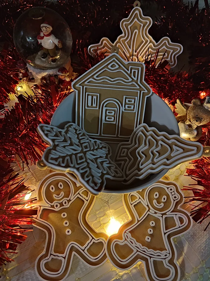 Christmas Gingerbread Ornament Collection