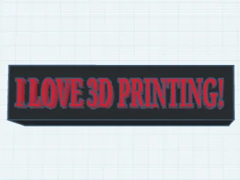 I love 3d Printing Text!