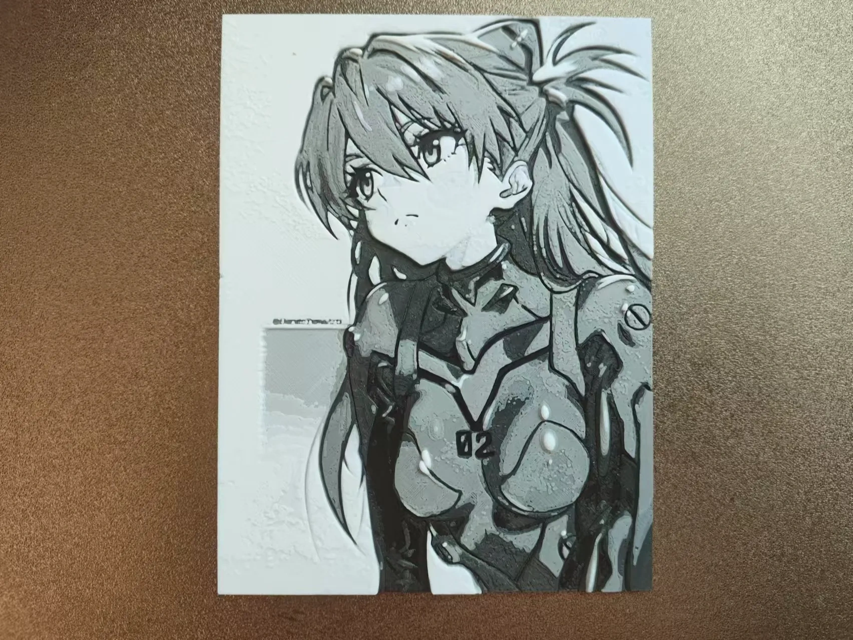 Asuka Langley Soryu, Neon Genesis Evangelion HueForge Photograph by ...