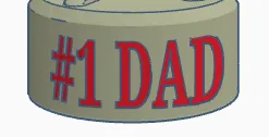 #1 Dad Father Day Trophy Multi Color  Required