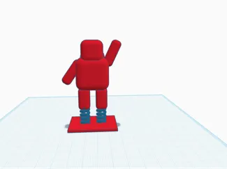 Robot on jet pack 