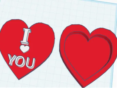 i love you lid and container