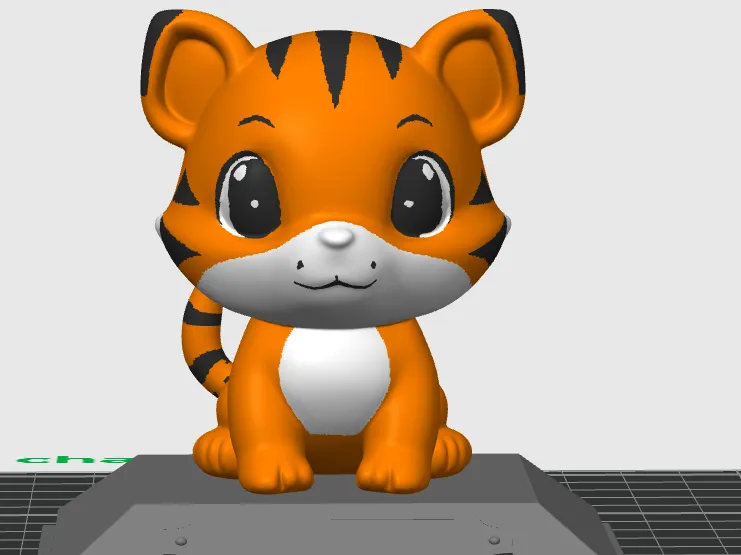cute tiger statue