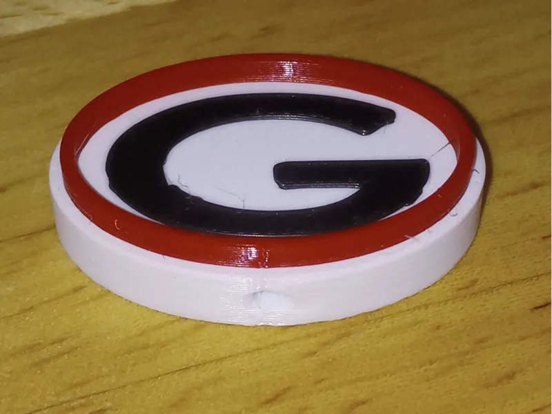 Georgia G Logo bead vertical low profile