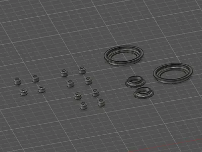 bearings (assembly required hot glue needed)