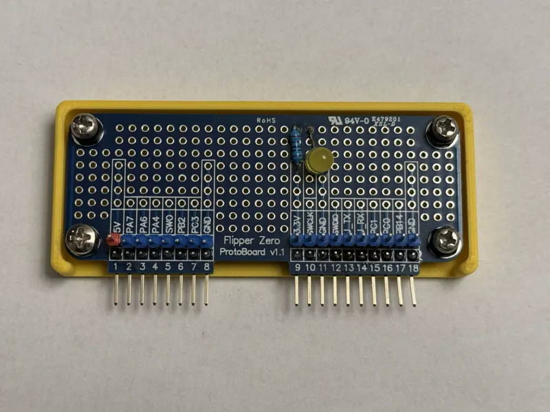 Flipper Zero protoboard mount