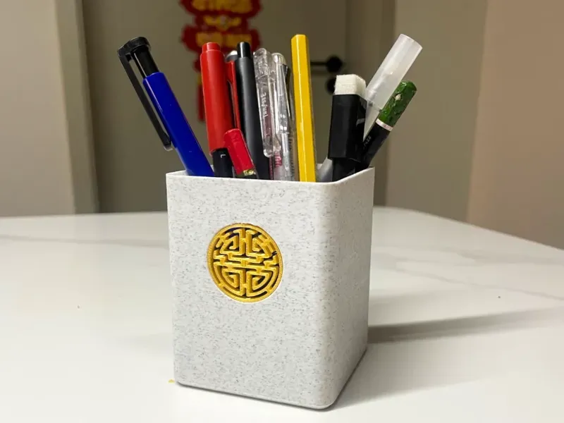 中式笔筒二