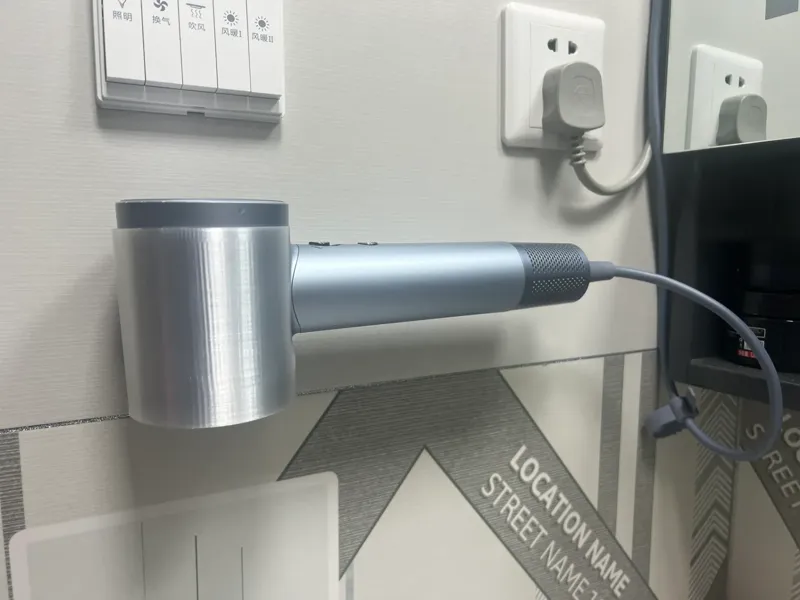莱芬吹风机墙壁支架兼具干手器