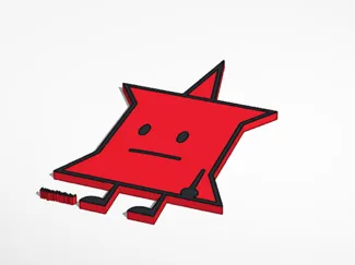 Pin From BFDI As A KeyChain
