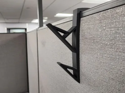 Cubicle Double Hook Coat hanger