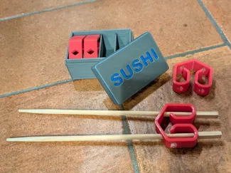 Chopstick Helper Sushi with case