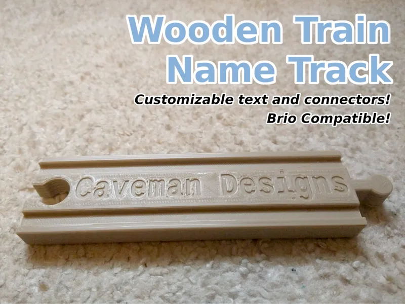 Brio Train Track with Customizable Text