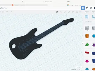 Guitar Keychain