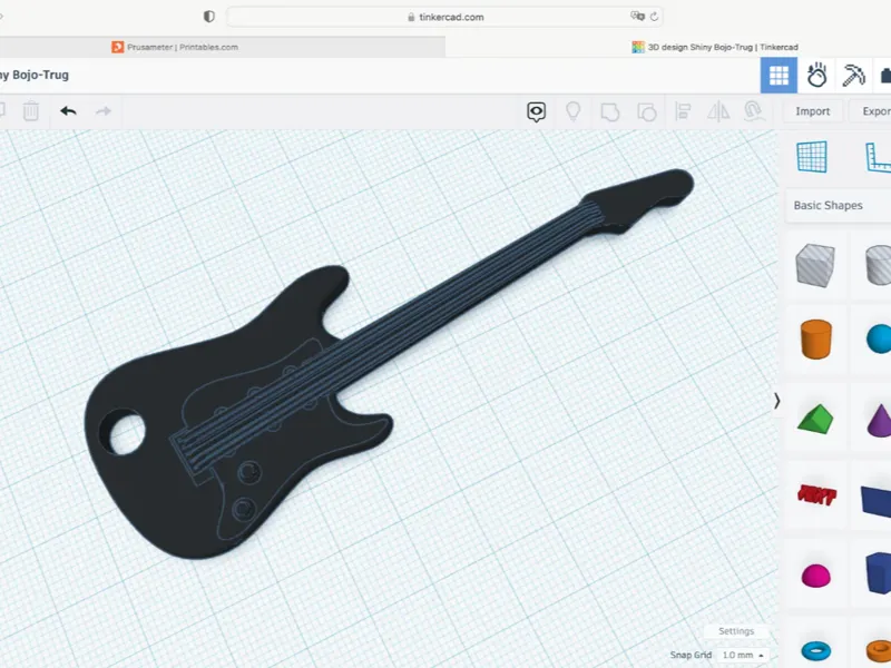 Guitar Keychain