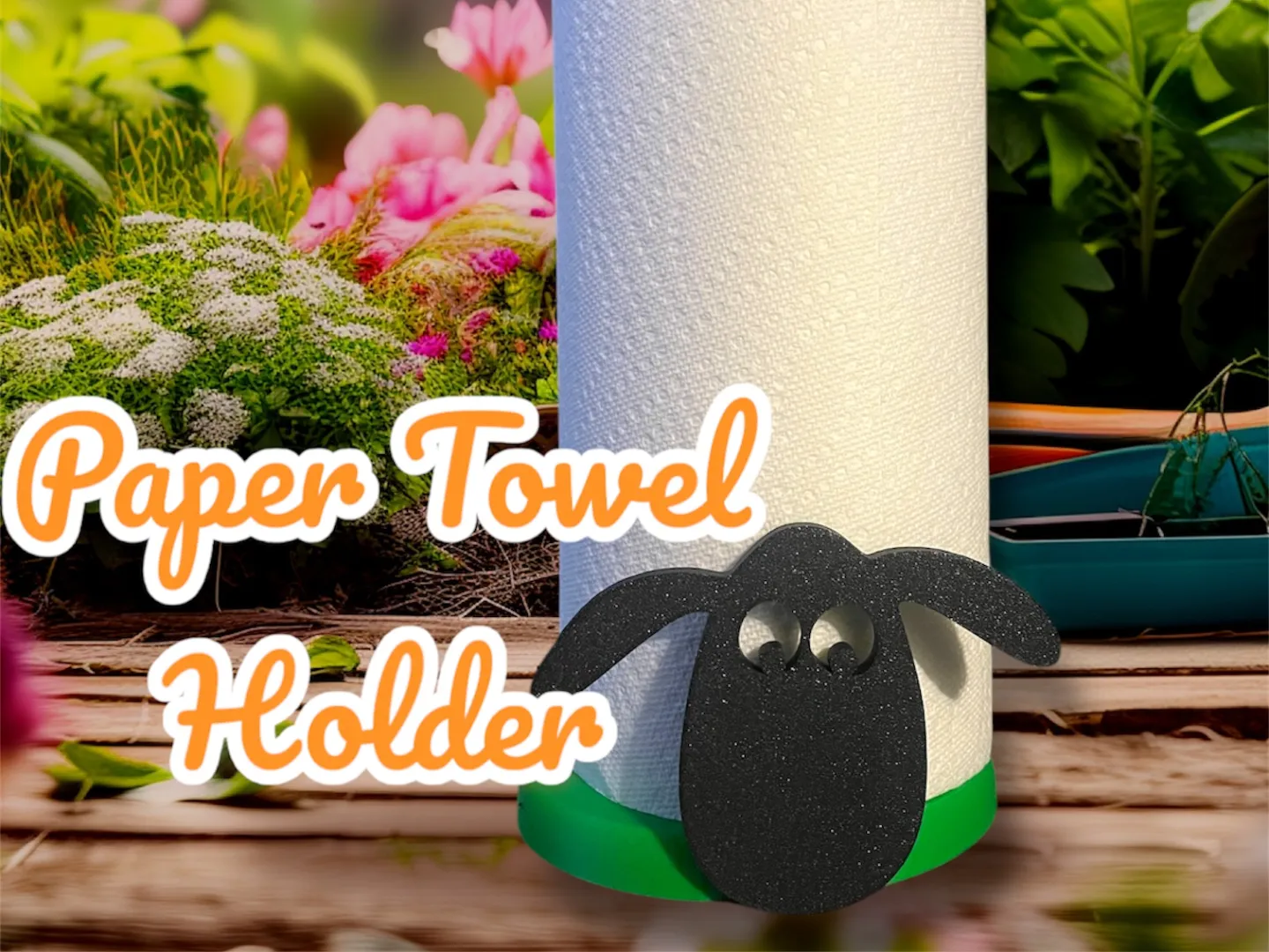 Paper Towel Roll Holder Sheep Magnetic 