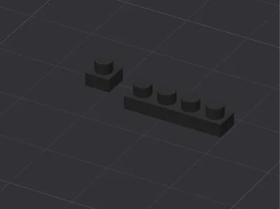 Nano block 1x1 and 4x1 