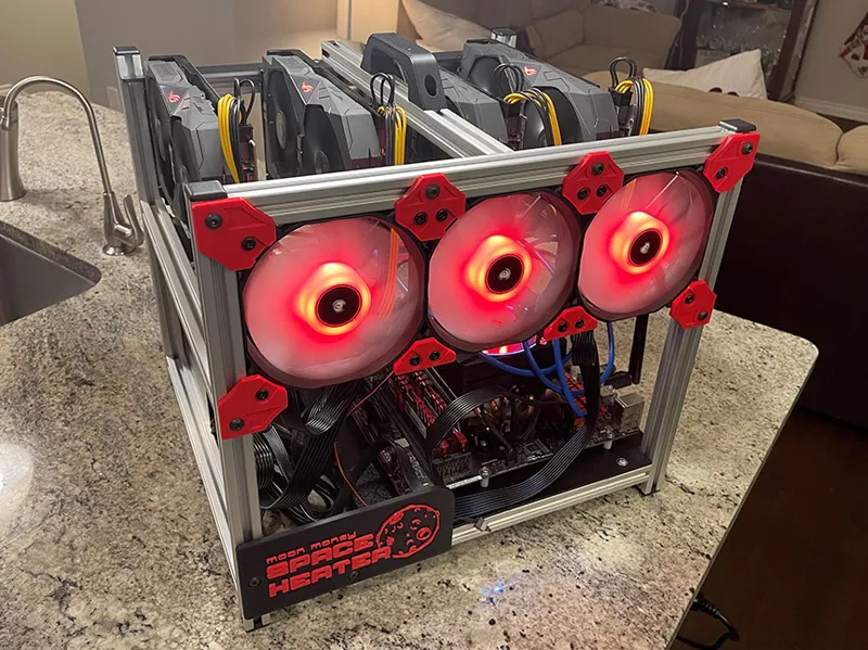 "Space Heater" GPU Mining Rig