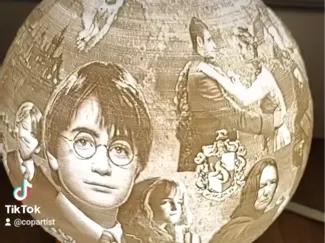 litofania de luna Harry Potter