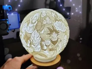 Litofania de luna de Dragón Ball
