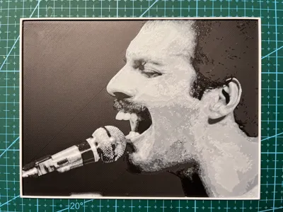 Freddie Mercury Lithophane
