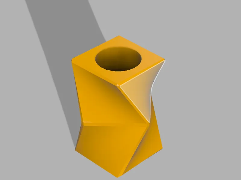 geometric candle holder