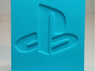 Phone holder with playstation logo