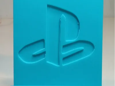 Phone holder with playstation logo