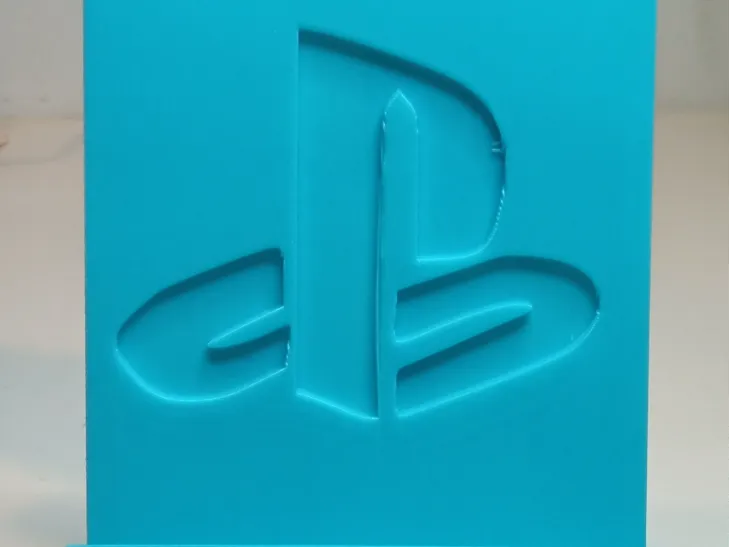 Phone holder with playstation logo