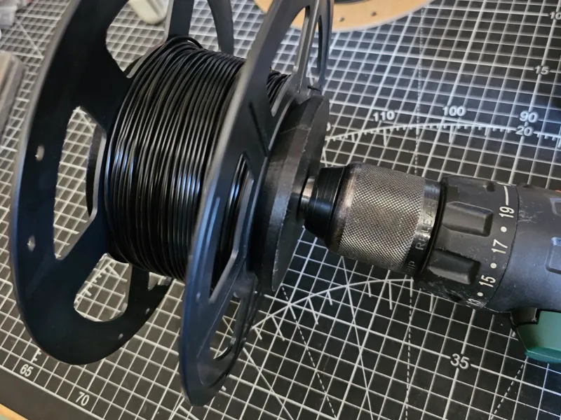 enrouleur filament pour perceuse 