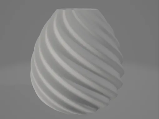 Modern Vase With Vertical Lines!