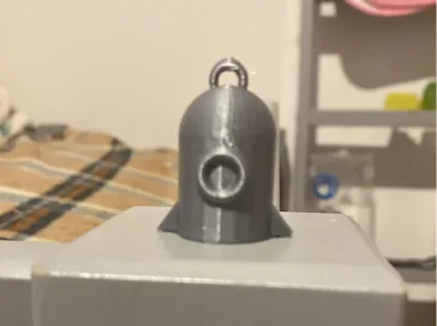 Keychain Bubble Rocket