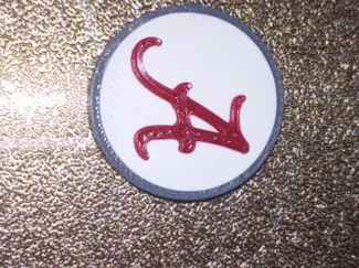 Alabama A logo bead