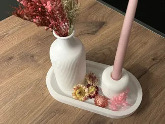 DekorSet (Kerze, Schale, Vase)