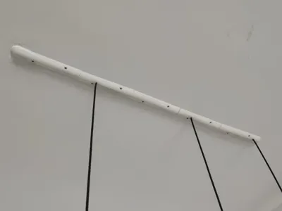 Modular, connectable, ultra-slim pendant lamp base, long bar lamp base, rounded corners on both ends, pendant lamp base, pendant lamp ceiling plate, bar-shaped ceiling plate