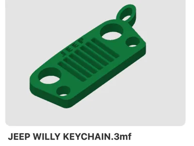 Jeep Willy KeyChain Model