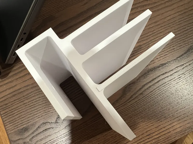 Double MacBook Pro Laptop Stand with desk clamp