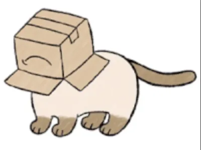 A Cat Drilling a Box