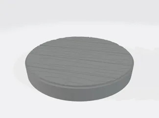 Wooden Floor Cylindrical Base