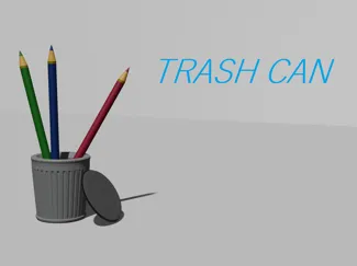 Trash Can for Pencil